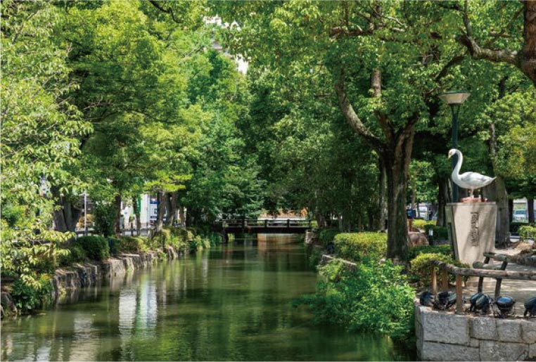 西川緑道公園筋
