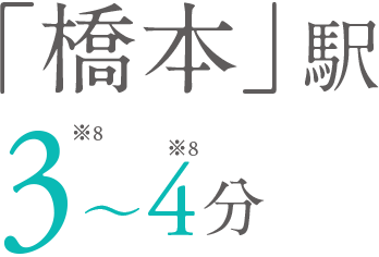 「橋本」駅