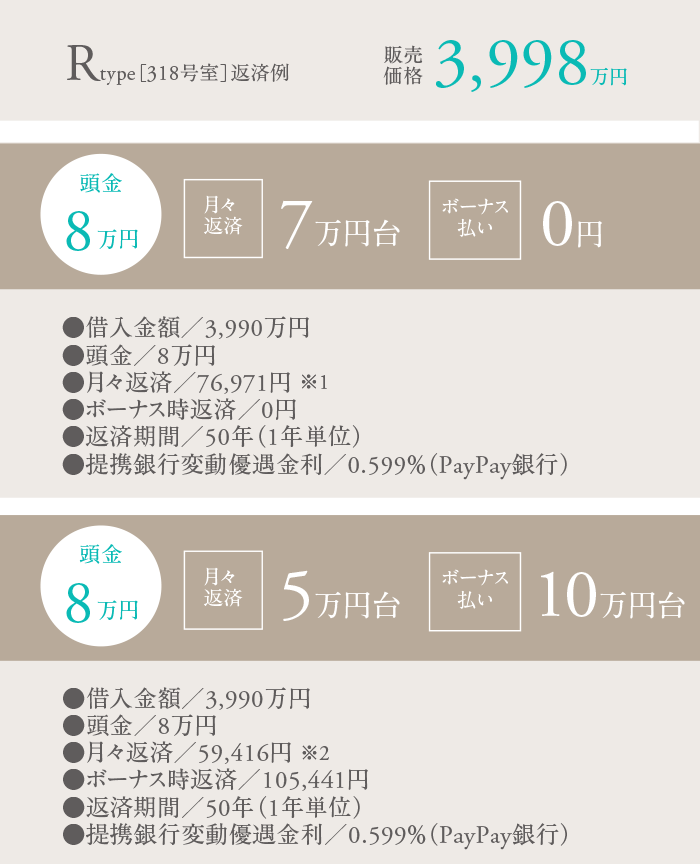 Rtype 返済例