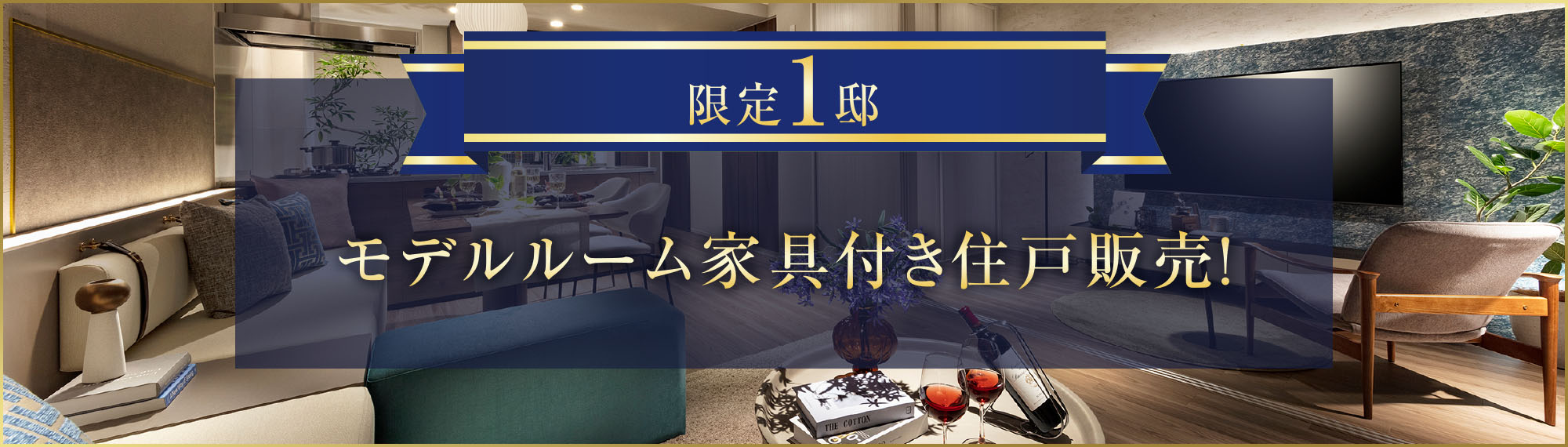 〈限定1邸〉モデルルーム家具付き住戸販売！