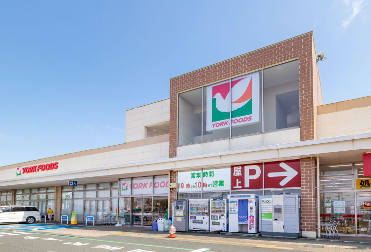 ヨークフーズ南毛利店／徒歩10分圏内（2022年8月撮影）
